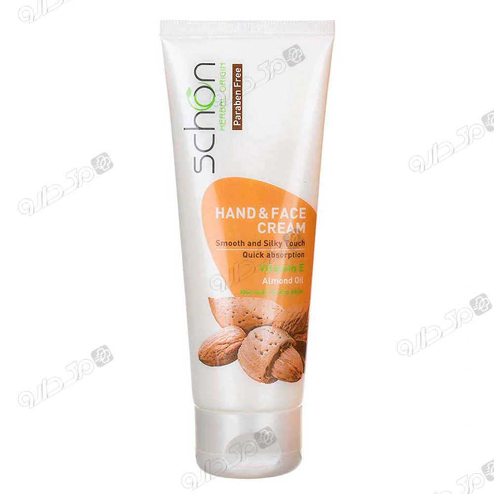 کرم دست و صورت تیوپی گیاهی با عصاره بادام 75ml شون